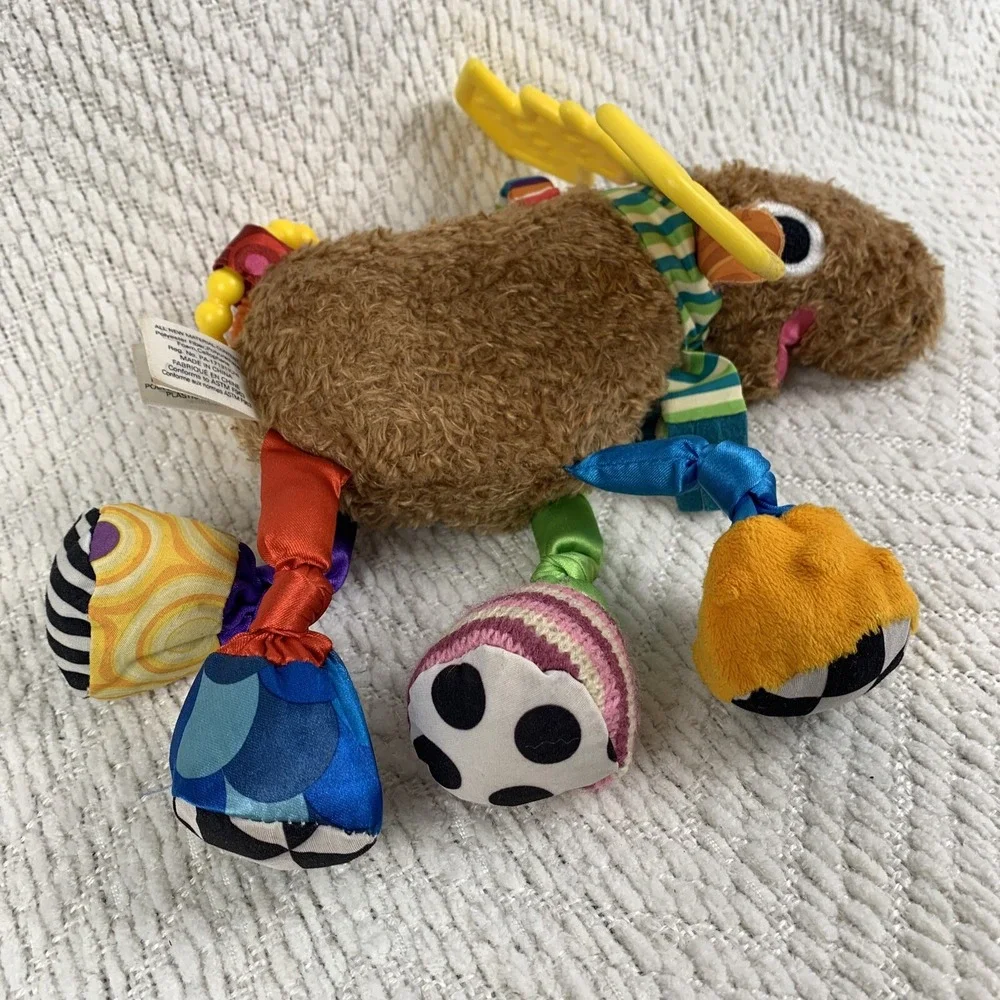 Lamaze‎ Mortimer The Moose Play And Grow Rattle Teether Squeaker Activity Toy